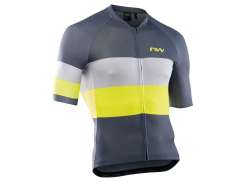 Northwave Lamă Air Tricou Cu M&acirc;necă Lungă Pentru Ciclism Ss Bărbați Gray/Yellow