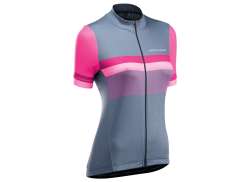 Northwave Origin Cyklistick&yacute; Dres Ss Ženy &Scaron;ed&aacute;/Purpurov&aacute; - 2XL