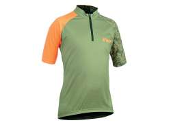 Northwave Origin Junior Cycling Jersey Ss Green/Orange - 12