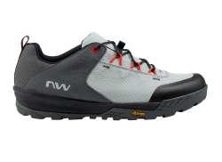 Northwave Rockit Buty Rowerowe Lampka Szary/Czerwony Fluo - 37