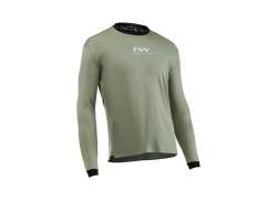 Northwave Sharp Fietsshirt Heren Cottage Groen/Wit Cottage Groen/Wit