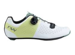 Northwave Storm Carbon Fahrradschuhe Weiß/Matcha - 36