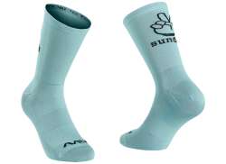 Northwave Sunday Monday Cykelsockor Surf Bl&aring; - L