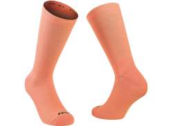 Northwave Switch High Cycling Socks Winter Orange - XS 34-36