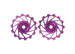 NovaRide Cerámica Ruedas De Polea 14T MTB - Morado