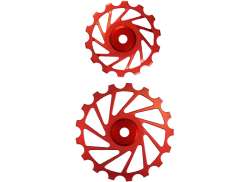 NovaRide Oversized Dearailleurwieltjes 14/17T - Red