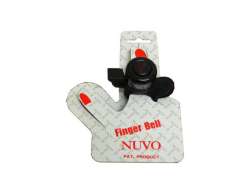 Nuvo Finger Sonerie Bicicletă Clamă - Negru