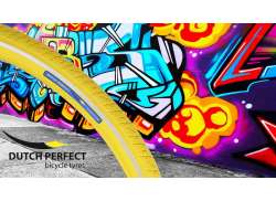 Olandez Perfect Anvelopă 28x1 1/2&quot; Reflectorizant - Galben