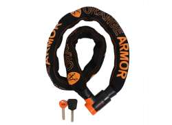 Orange Armor Thor Bloqueio De Corrente 8,3mm 120cm - Preto/Laranja