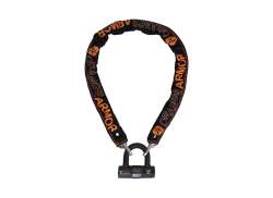 OrangeAmor Balder Kettingslot150cm ART-3 - Preto/Laranja