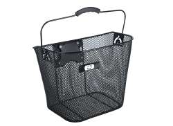 OXC Bicycle Basket Detachable Finely Woven Metal - Black