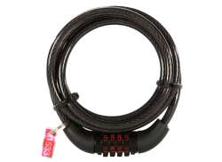 OXC Combi6 数字-钢缆锁 1.5m x 6mm - 黑色