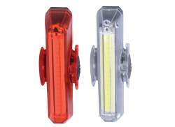 OXC Slimline Lyss&aelig;t LED Batterier - Sort