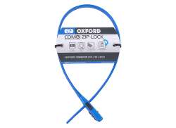 Oxford Combi Cremallera Candado De Cable 470mm - Azul