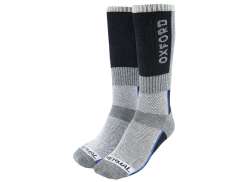 Oxford Thermal Oxsocks Regular Skarpety Rowerowe Czarny/Szary Black/Gray