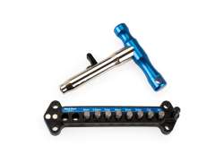 Park 工具 QTH-1 T-钥匙 钻头套件 8-零件 - 蓝色/黑色