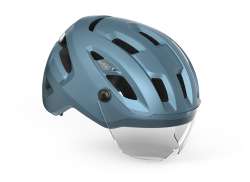 配有 Intercity Mips 骑行头盔 蓝色 金属 - S 52-56