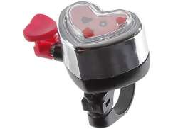 Pex Childrens Bicycle Bell Hartje - Chrome/Pink