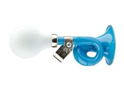 PexKids Childrens Bicycle Horn Curl - Blue/White