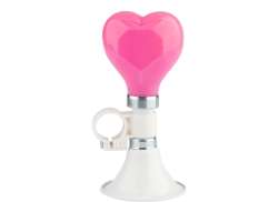 PexKids Childrens Bicycle Horn Hearts - Pink