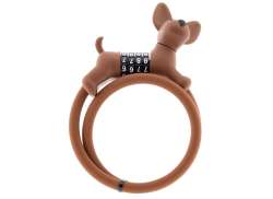 PexKids Flappie - Waakhond Kaapelilukko 60cm - Ruskea