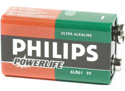 Philips 배터리 6F22 Powerlife 9 볼트
