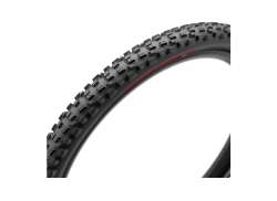 Pirelli Scorpion E-山地车 M 红色 轮胎 27.5x2.60 - 黑色