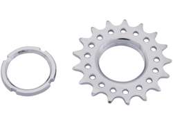 Point Tandwiel 17T met Draad 1/8 Inch - Verchroomd