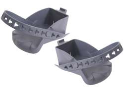 Polisport Bilby Junior Set Repose-Pied Incl. Sangles - Gris