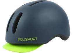 Polisport Commuter Casco Matt Grigio/Fluo Giallo - L 58-61cm