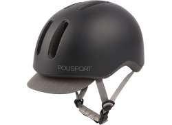 Polisport Commuter Helmet Matt Black/Gray - L 58-61cm