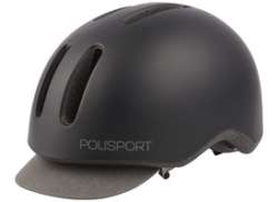 Polisport Commuter Helmet Matt Black/Gray - M 54-58cm