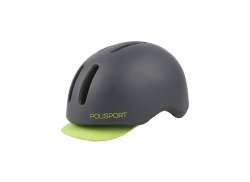 Polisport Commuter Helmet Matt Gray/Fluo Yellow - L 58-61cm