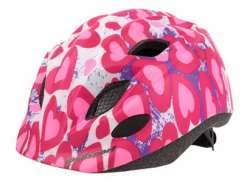 Polisport Junior Блестящий Сердца Велосипедный Шлем Розовый - S 52-56 См