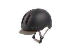 Polisport 커뮤터 헬멧 매트 블랙/그레이 - L 58-61cm