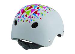 Polisport Traingles Capacete De Ciclismo Matt Branco/Laranja - 53-55cm