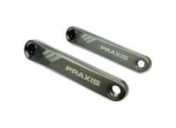 Praxis E-Bike Bra&ccedil;o De Crenque Conjunto 170mm Para. Bosch/Yamaha - Preto