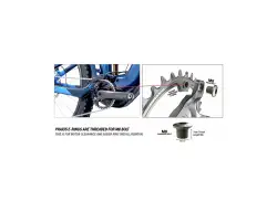 Praxis E-링 체인링 104BCD 34T 10/12V 110mm - 블랙