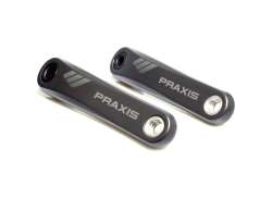 Praxis E-自行车 曲柄臂 套装 165mm 为. Bosch/Yamaha - 黑色