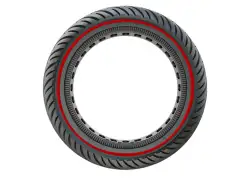 Pro Mounts Massief Pneu 8 1/2" - Preto/Vermelho