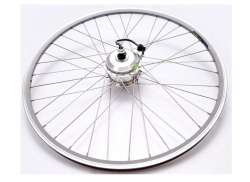 Protanium E-Bike Forhjul 28&quot; 24V Rollerbrake - Gr&aring;/S&oslash;lv