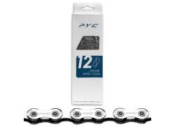 PYC Bicycle Chain 11/128\" 12V 126 Links - Silver