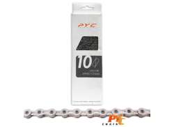 PYC Fietsketting 11/128\" 10V 116 Schakels - Zilver