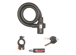 Python 90/15 Candado De Cable Con Soporte 90cm 15mm - Negro