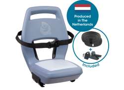 Qibbel 6+ J&uacute;nior Asiento Para Ni&ntilde;o Trasero Soporte De Portabicicletas - Azul