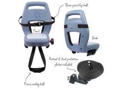 Qibbel 6+ J&uacute;nior Asiento Para Ni&ntilde;o Trasero Soporte De Portabicicletas - Azul