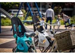 Qibbel Air Siège Vélo Pour Enfant Arrière Support Installation. - Turquoise