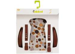Qibbel Asiento Para Niño Trasero Portabicicletas Montaje. - Dots Marrón