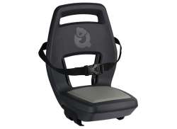 Qibbel Júnior 6+ Cadeira Infantil Traseiro Transportador Fixação -Preto/Cinzent
