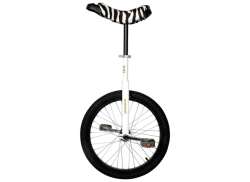 Qu-Ax Ethjulet Cykel Luxes Einrad 16 Tomme - Sort/Hvid